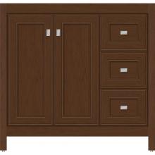 Strasser Woodenwork 53.453 - 36 X 21 X 34.5 Alki View Vanity Deco Miter Pecan Cherry Rh