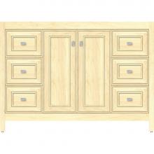 Strasser Woodenwork 53.159 - 48 X 21 X 34.5 Alki View Vanity Deco Miter Nat Maple Sb