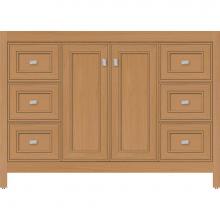 Strasser Woodenwork 53.329 - 48 X 21 X 34.5 Alki View Vanity Deco Miter Nat Oak Sb