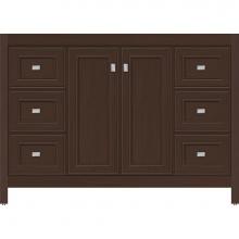 Strasser Woodenwork 53.236 - 48 X 18.5 X 34.5 Alki View Vanity Deco Miter Choc Oak Sb