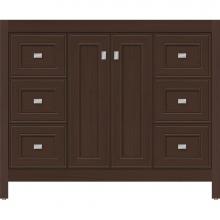 Strasser Woodenwork 53.237 - 42 X 21 X 34.5 Alki View Vanity Deco Miter Choc Oak Sb