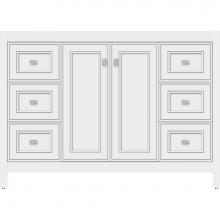 Strasser Woodenwork 53.762 - 48 X 18.5 X 34.5 Alki View Vanity Deco Miter Powder Grey Sb