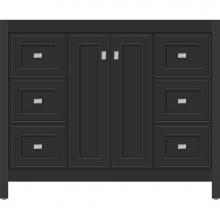 Strasser Woodenwork 53.685 - 42 X 21 X 34.5 Alki View Vanity Deco Miter Sat Black Sb