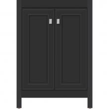 Strasser Woodenwork 53.696 - 24 X 18.5 X 34.5 Alki View Vanity Deco Miter Sat Black Std