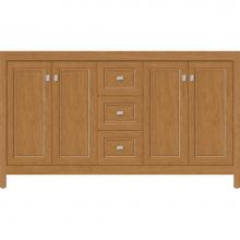 Strasser Woodenwork 53.791 - 60 X 18.5 X 34.5 Alki View Vanity Ogee Miter Nat Cherry Db