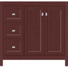 Strasser Woodenwork 54.105 - 36 X 21 X 34.5 Alki View Vanity Ogee Miter Dk Cherry Lh