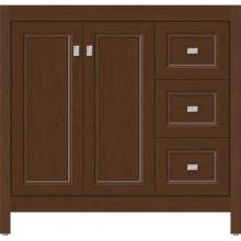 Strasser Woodenwork 54.052 - 36 X 18.5 X 34.5 Alki View Vanity Ogee Miter Pecan Cherry Rh