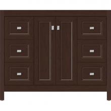 Strasser Woodenwork 54.076 - 42 X 18.5 X 34.5 Alki View Vanity Ogee Miter Choc Cherry Sb