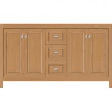 Strasser Woodenwork 53.997 - 60 X 18.5 X 34.5 Alki View Vanity Ogee Miter Nat Oak Db