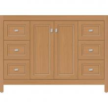 Strasser Woodenwork 53.979 - 48 X 21 X 34.5 Alki View Vanity Ogee Miter Nat Oak Sb