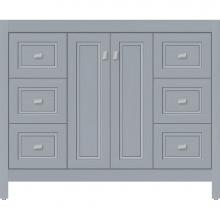 Strasser Woodenwork 53.829 - 42 X 21 X 34.5 Alki View Vanity Ogee Miter Silver Oak Sb