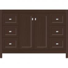 Strasser Woodenwork 53.886 - 48 X 18.5 X 34.5 Alki View Vanity Ogee Miter Choc Oak Sb