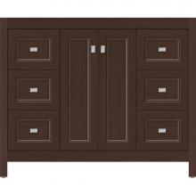 Strasser Woodenwork 53.887 - 42 X 21 X 34.5 Alki View Vanity Ogee Miter Choc Oak Sb