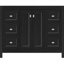 Strasser Woodenwork 53.796 - 42 X 18.5 X 34.5 Alki View Vanity Ogee Miter Midnight Oak Sb