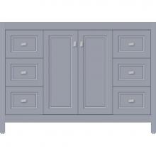 Strasser Woodenwork 53.980 - 48 X 21 X 34.5 Alki View Vanity Ogee Miter Sat Silver Sb