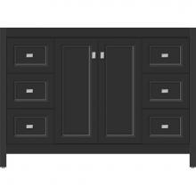 Strasser Woodenwork 54.126 - 48 X 18.5 X 34.5 Alki View Vanity Ogee Miter Sat Black Sb