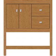 Strasser Woodenwork 51.233 - 30 X 18.5 X 34.5 Alki Spa Vanity Slab Nat Cherry Rh