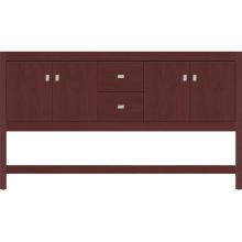 Strasser Woodenwork 51.144 - 60 X 21 X 34.5 Alki Spa Vanity Slab Dk Cherry Db