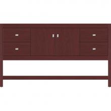 Strasser Woodenwork 51.265 - 60 X 18.5 X 34.5 Alki Spa Vanity Slab Dk Cherry Sb