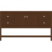 Strasser Woodenwork 54.493 - 60 X 21 X 34.5 Alki Spa Vanity Slab Pecan Cherry Sb