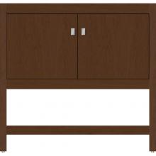 Strasser Woodenwork 54.518 - 36 X 18.5 X 34.5 Alki Spa Vanity Slab Pecan Cherry Std