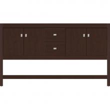 Strasser Woodenwork 51.145 - 60 X 21 X 34.5 Alki Spa Vanity Slab Choc Cherry Db