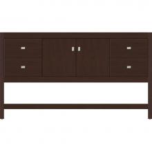 Strasser Woodenwork 51.149 - 60 X 18.5 X 34.5 Alki Spa Vanity Slab Choc Cherry Sb