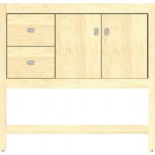 Strasser Woodenwork 51.207 - 36 X 18.5 X 34.5 Alki Spa Vanity Slab Nat Maple Lh