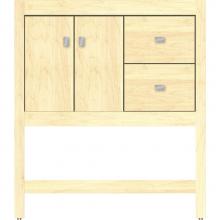 Strasser Woodenwork 51.237 - 30 X 18.5 X 34.5 Alki Spa Vanity Slab Nat Maple Rh