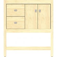Strasser Woodenwork 51.238 - 30 X 18.5 X 34.5 Alki Spa Vanity Slab Nat Maple Lh