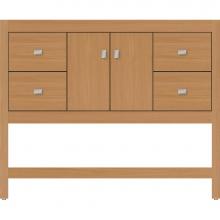 Strasser Woodenwork 51.535 - 42 X 18.5 X 34.5 Alki Spa Vanity Slab Nat Oak Sb