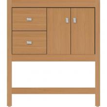 Strasser Woodenwork 51.518 - 30 X 21 X 34.5 Alki Spa Vanity Slab Nat Oak Lh