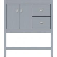 Strasser Woodenwork 51.718 - 30 X 21 X 34.5 Alki Spa Vanity Slab Silver Oak Rh