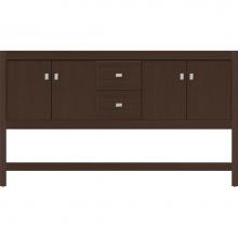 Strasser Woodenwork 54.570 - 60 X 18.5 X 34.5 Alki Spa Vanity Slab Choc Oak Db