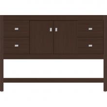 Strasser Woodenwork 54.574 - 48 X 18.5 X 34.5 Alki Spa Vanity Slab Choc Oak Sb