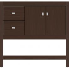 Strasser Woodenwork 54.579 - 36 X 21 X 34.5 Alki Spa Vanity Slab Choc Oak Lh