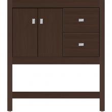 Strasser Woodenwork 54.581 - 30 X 21 X 34.5 Alki Spa Vanity Slab Choc Oak Rh