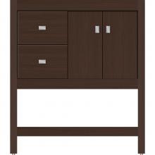 Strasser Woodenwork 54.584 - 30 X 18.5 X 34.5 Alki Spa Vanity Slab Choc Oak Lh