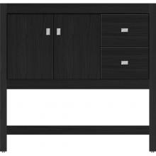 Strasser Woodenwork 54.655 - 36 X 21 X 34.5 Alki Spa Vanity Slab Midnight Oak Rh
