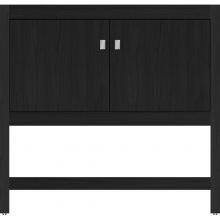 Strasser Woodenwork 54.674 - 36 X 18.5 X 34.5 Alki Spa Vanity Slab Midnight Oak Std