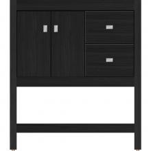 Strasser Woodenwork 54.660 - 30 X 18.5 X 34.5 Alki Spa Vanity Slab Midnight Oak Rh