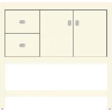 Strasser Woodenwork 51.218 - 36 X 21 X 34.5 Alki Spa Vanity Slab Sat Biscuit Lh