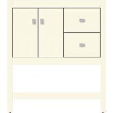 Strasser Woodenwork 51.435 - 30 X 18.5 X 34.5 Alki Spa Vanity Slab Sat Biscuit Rh