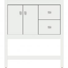 Strasser Woodenwork 54.816 - 30 X 18.5 X 34.5 Alki Spa Vanity Slab Powder Grey Rh