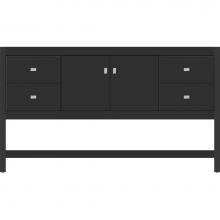 Strasser Woodenwork 51.269 - 60 X 21 X 34.5 Alki Spa Vanity Slab Sat Black Sb