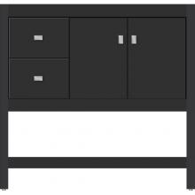 Strasser Woodenwork 51.278 - 36 X 21 X 34.5 Alki Spa Vanity Slab Sat Black Lh