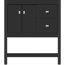 Strasser Woodenwork 51.283 - 30 X 18.5 X 34.5 Alki Spa Vanity Slab Sat Black Rh