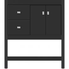 Strasser Woodenwork 51.284 - 30 X 18.5 X 34.5 Alki Spa Vanity Slab Sat Black Lh