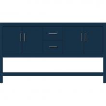 Strasser Woodenwork 58-198 - 60 X 18.5 X 34.5 Alki Spa Vanity Slab Lapis Night Db