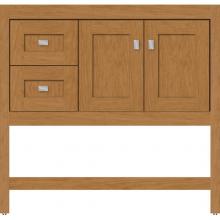 Strasser Woodenwork 51.054 - 36 X 18.5 X 34.5 Alki Spa Vanity Shaker Nat Cherry Lh